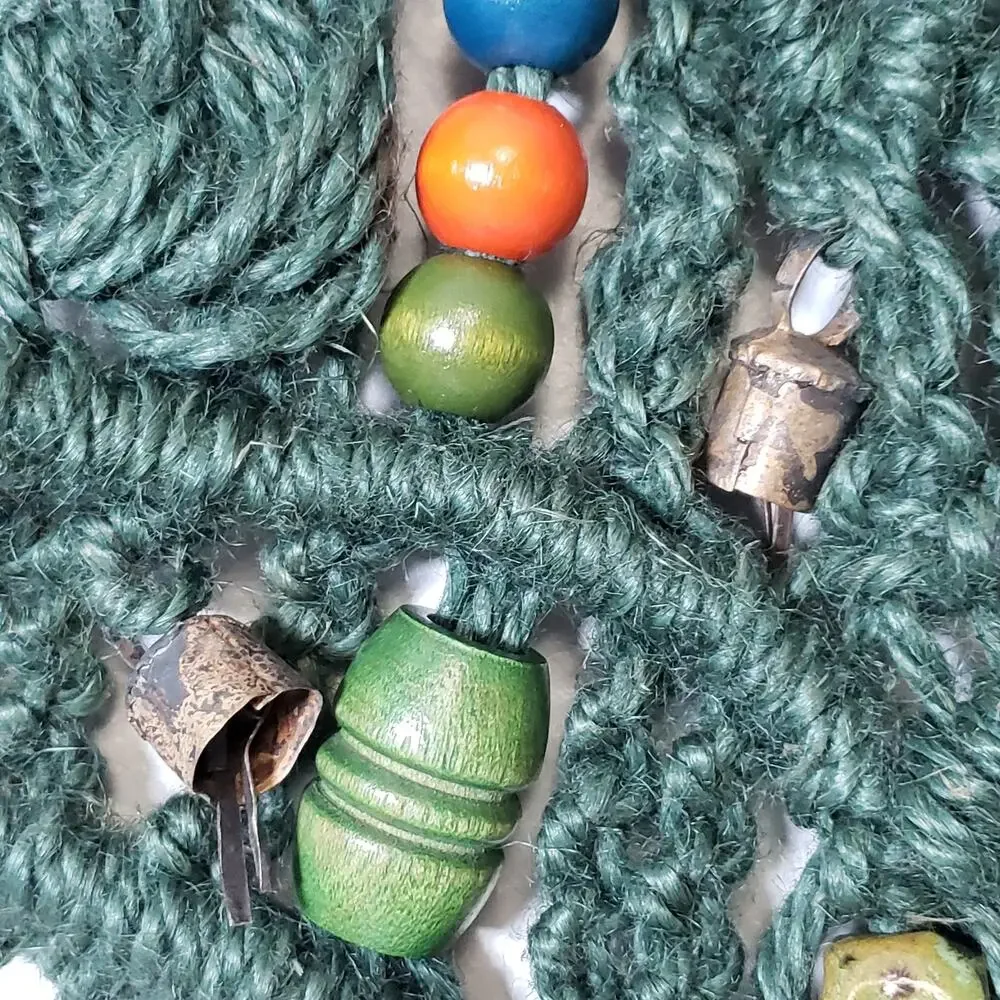 Handmade vintage macrame